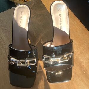 Patent leather rampage heels never worn very classy shoe.